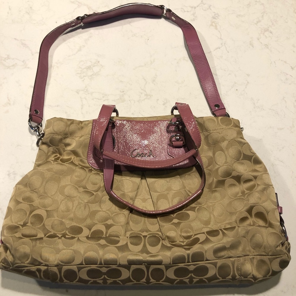 Coach Purse with Multiple Straps